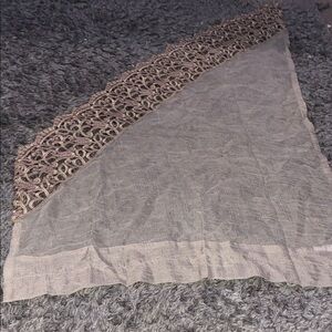 Light Taupe Lace Trim Women's Skirt